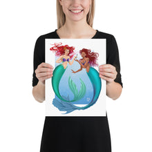 Load image into Gallery viewer, Two Ariels with Dinglehopper LIMITED EDITION Art Print