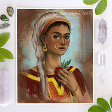 Load image into Gallery viewer, MARY - LARGE 11 x 14 Gold Embellished, Signed Archival Giclee Art Print