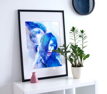 Load image into Gallery viewer, Full Moon Maiden - Hand Embellished Print