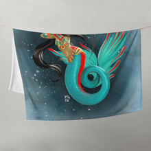 Load image into Gallery viewer, Sagittarius Mermaid Throw Blanket