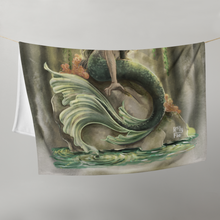 Load image into Gallery viewer, Taurus Mermaid Throw Blanket