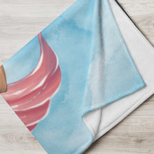 Load image into Gallery viewer, Cancer Mermaid Throw Blanket