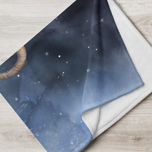 Load image into Gallery viewer, Capricorn Mermaid Throw Blanket