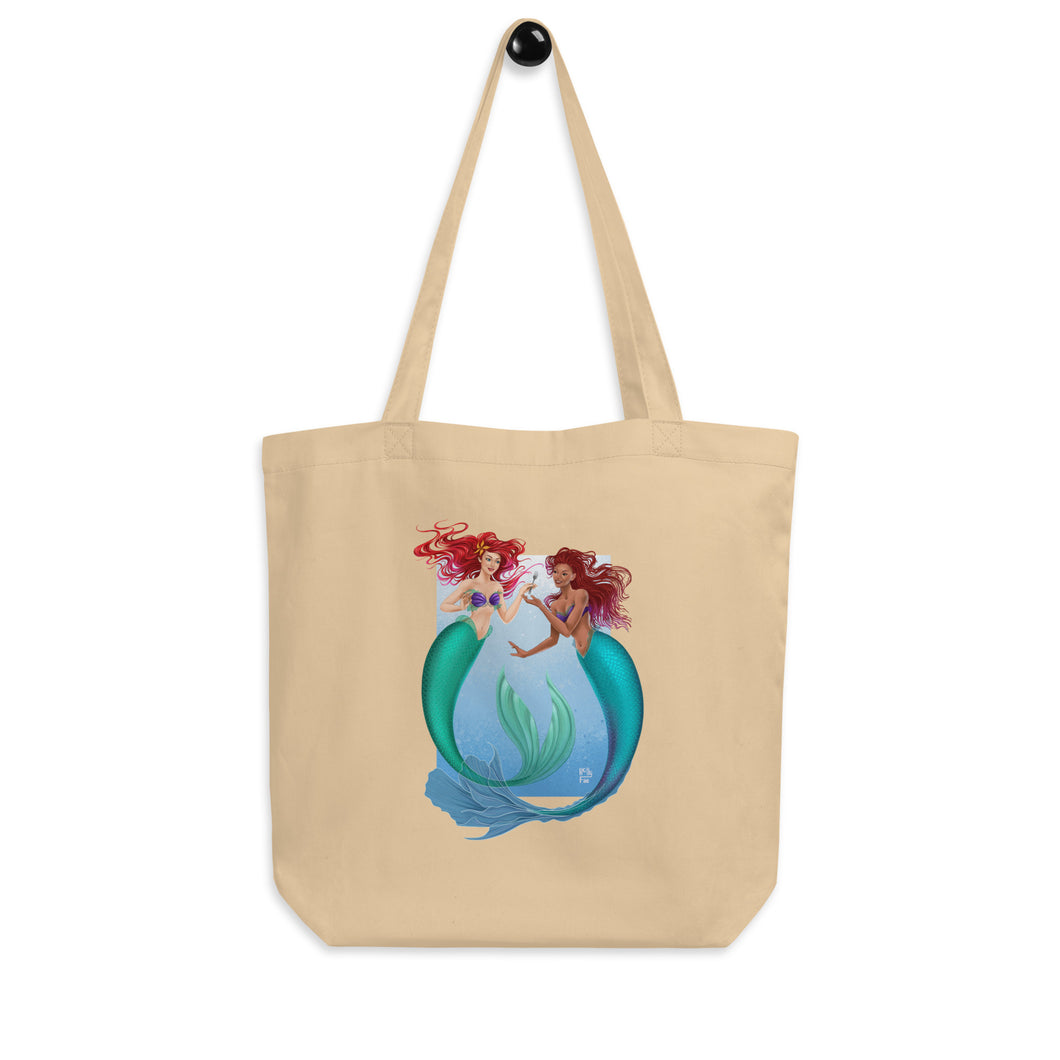 Two Ariels and Dinglehopper - Organic Eco Tote Bag