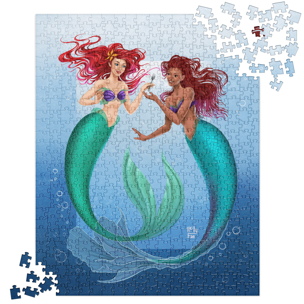 Two Ariels with Dinglehopper LIMITED EDITION Jigsaw puzzle