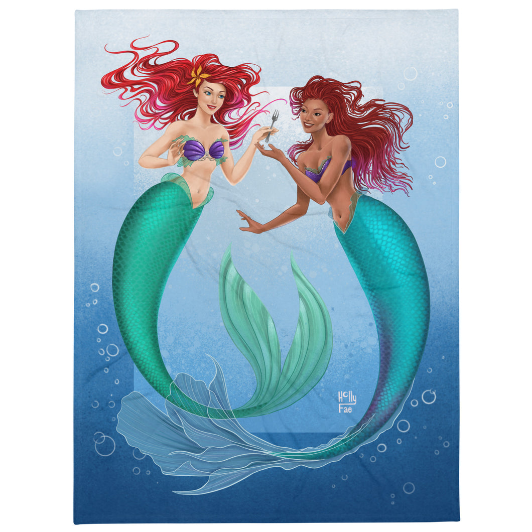 Two Ariels & Dinglehopper LIMITED EDITION Throw Blanket
