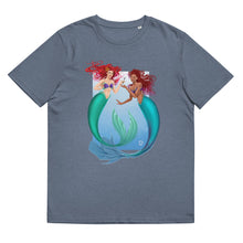 Load image into Gallery viewer, Two Ariels &amp; Dinglehopper LIMITED EDITION Unisex organic cotton t-shirt
