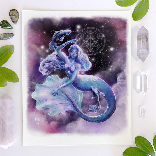 PISCES - Zodiac Mermaid