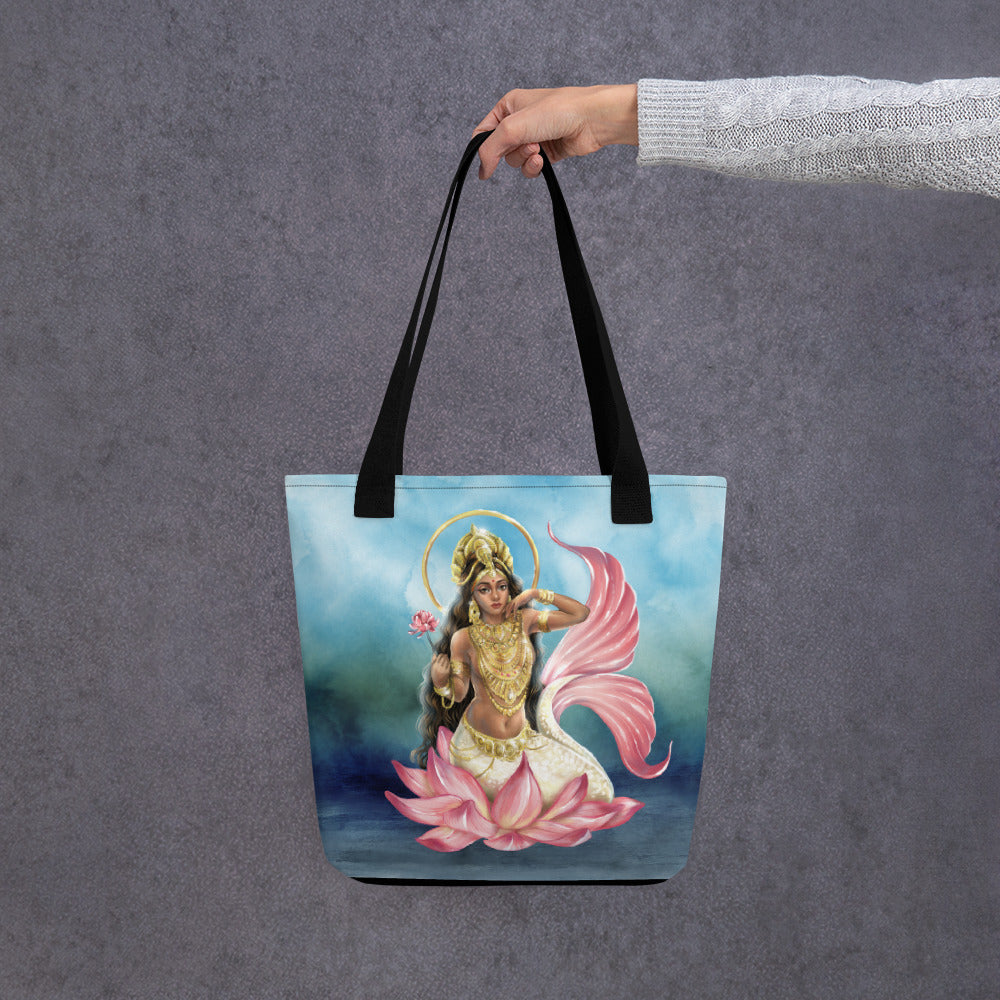 Cancer Mermaid Tote Bag