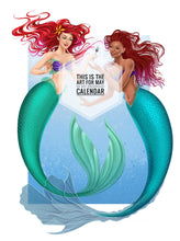 Load image into Gallery viewer, Mermaid Desk Calendar + Free Limited Edition Print
