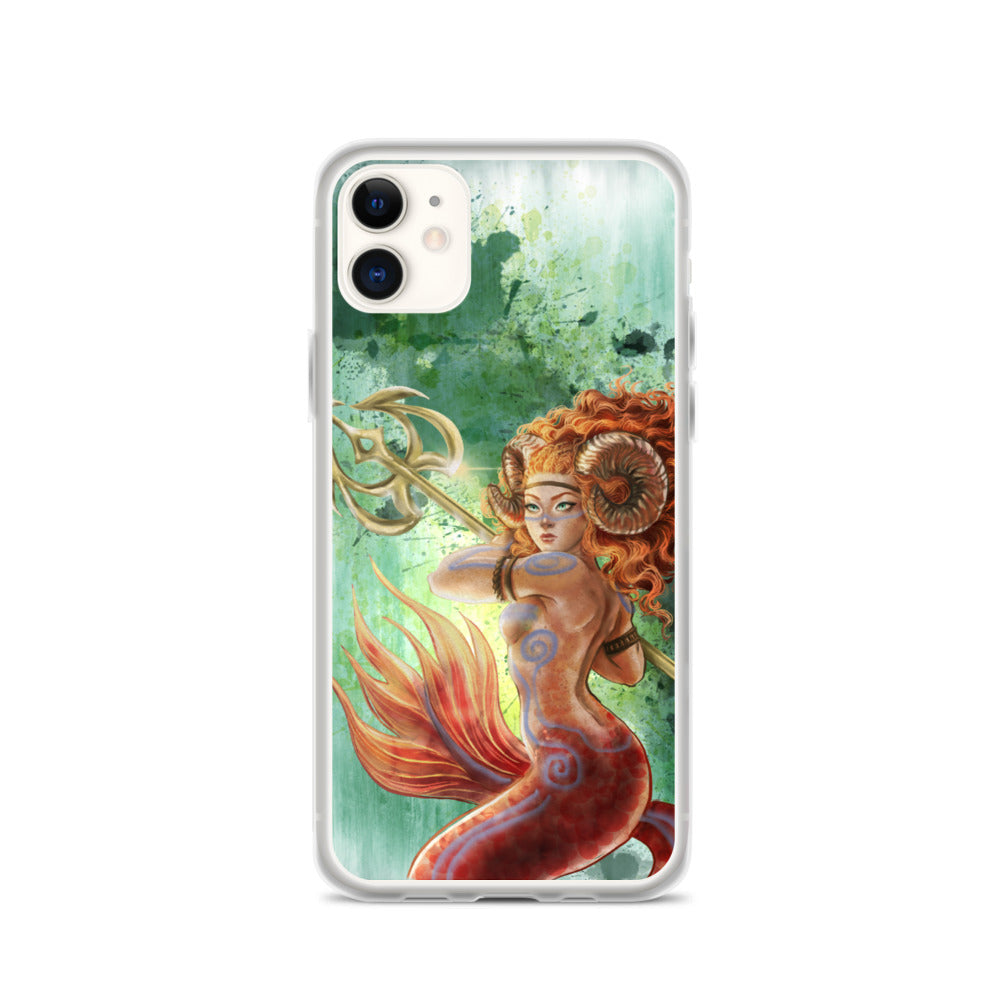 Aries Mermaid iPhone Case