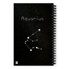 Load image into Gallery viewer, Aquarius Mermaid Spiral Notebook - Dot Journal
