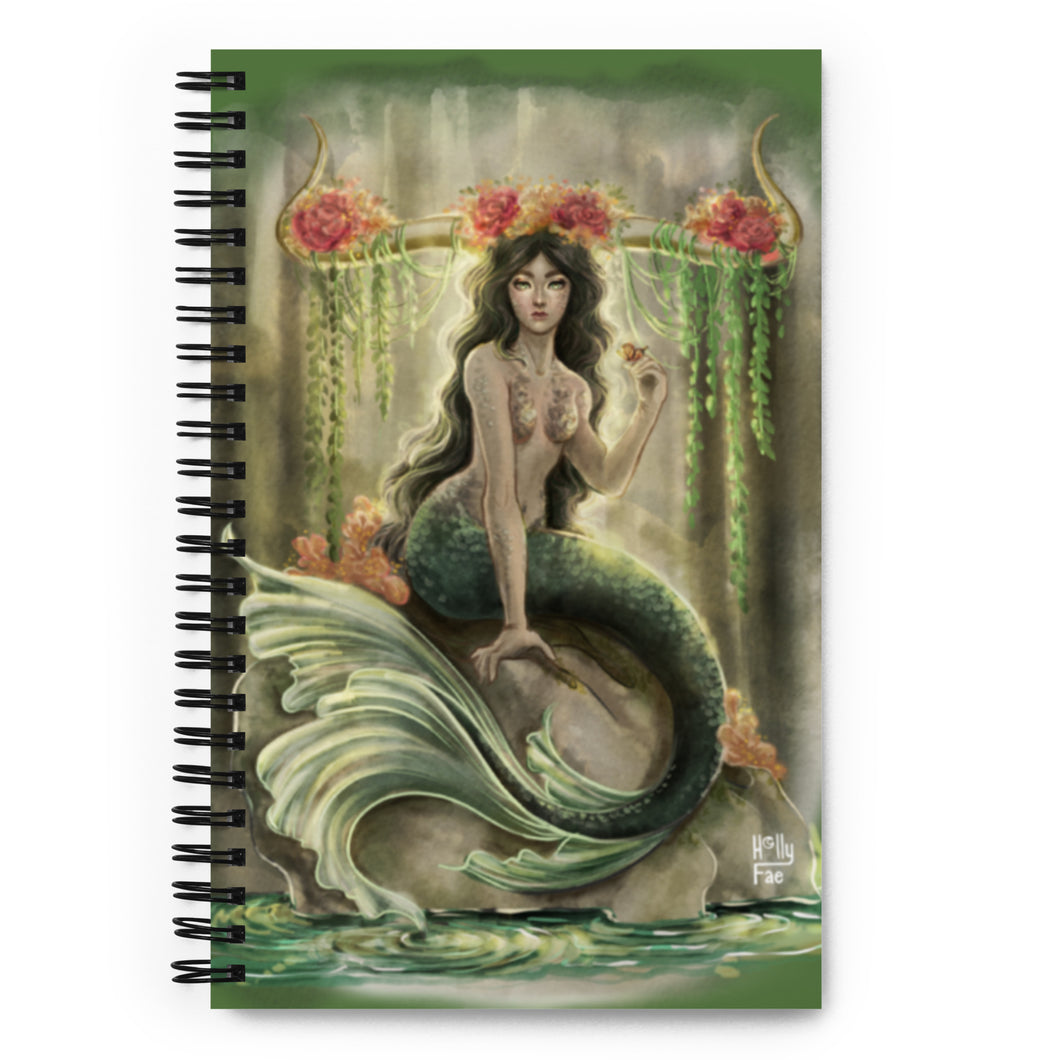 Taurus Mermaid Spiral Notebook - Dot Journal