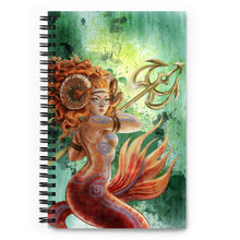 Load image into Gallery viewer, Aries Mermaid Spiral Notebook - Dot Journal
