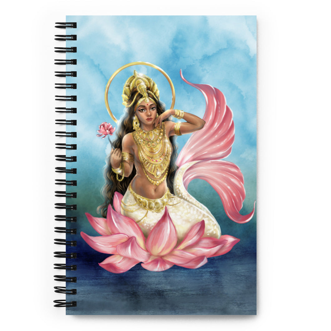 Cancer Mermaid Spiral Notebook - Dot Journal