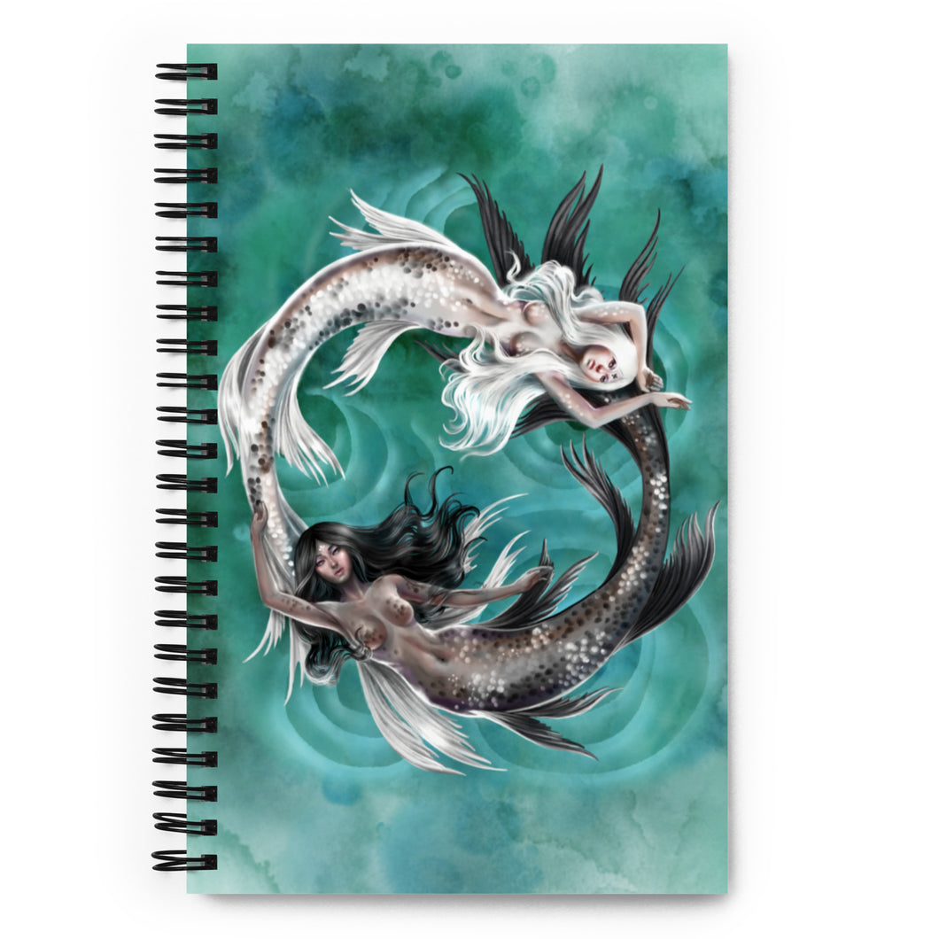 Gemini Mermaid Spiral Notebook - Dot Journal