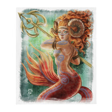 Load image into Gallery viewer, Aries Mermaid Throw Blanket
