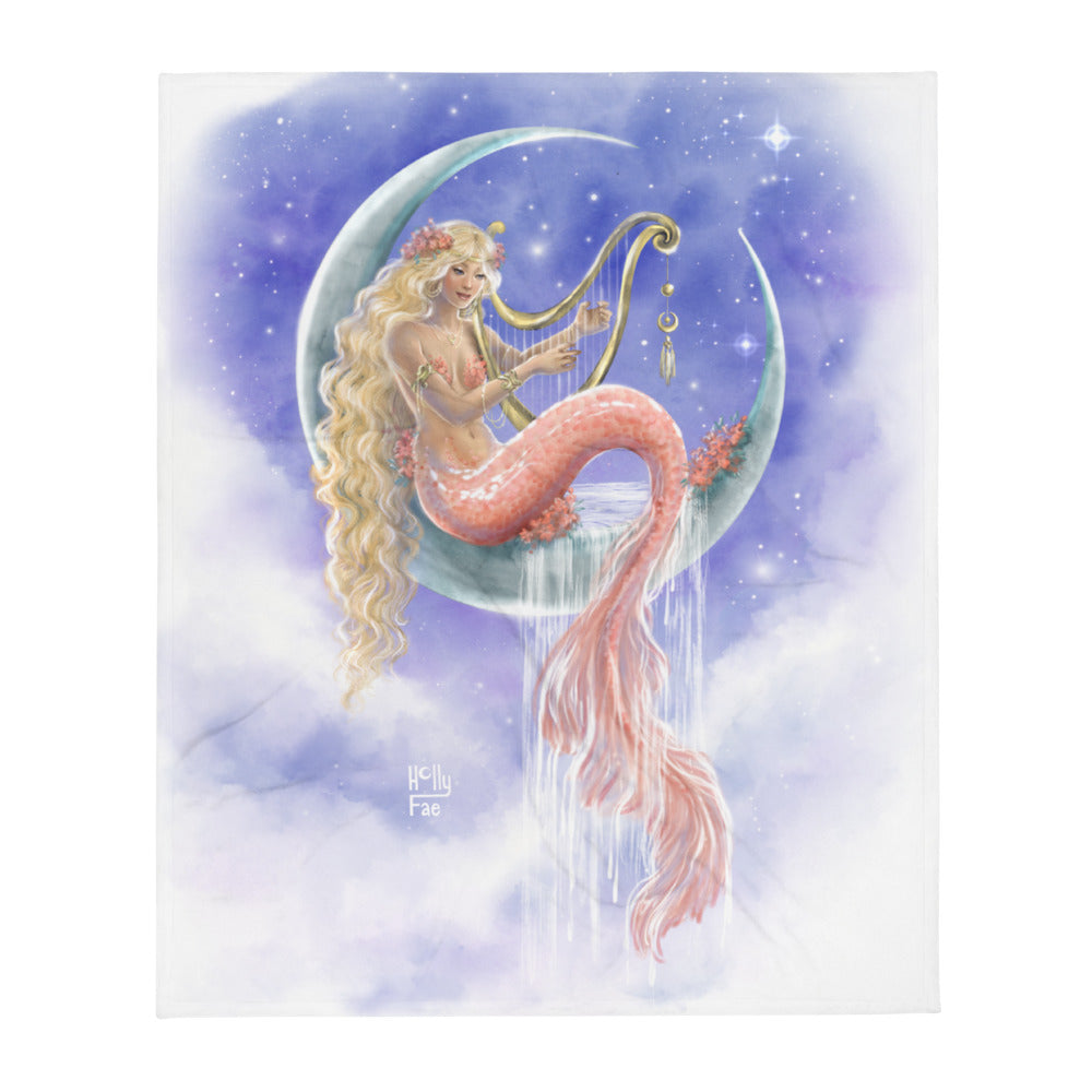 Aquarius Mermaid Throw Blanket