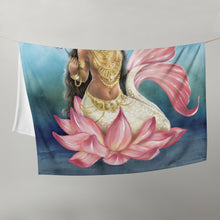 Load image into Gallery viewer, Cancer Mermaid Throw Blanket
