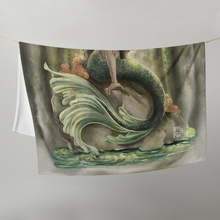 Load image into Gallery viewer, Taurus Mermaid Throw Blanket
