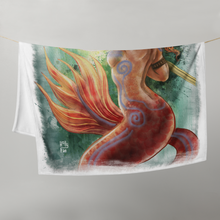 Load image into Gallery viewer, Aries Mermaid Throw Blanket
