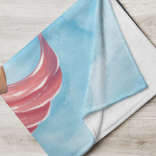 Load image into Gallery viewer, Cancer Mermaid Throw Blanket
