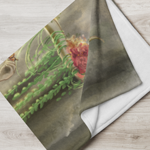 Load image into Gallery viewer, Taurus Mermaid Throw Blanket
