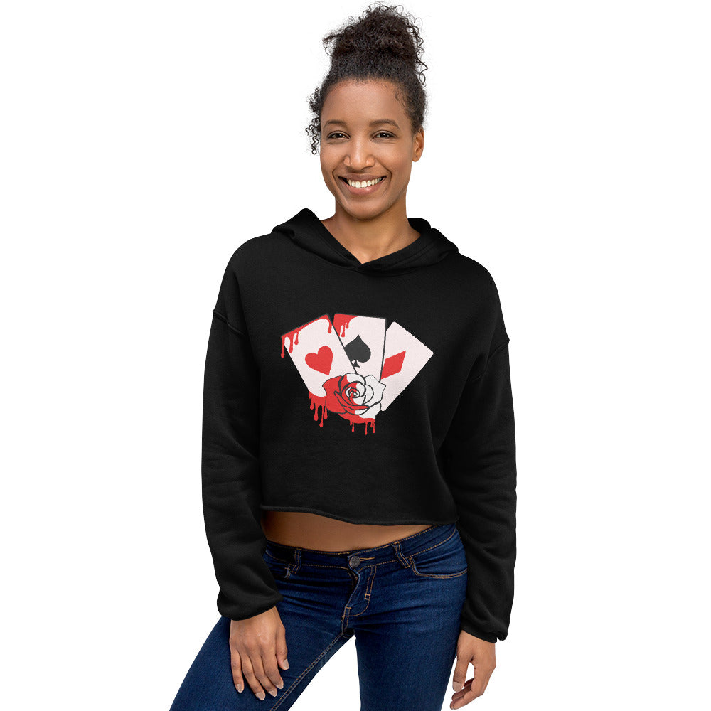 Alice in Wonderland Crop Hoodie